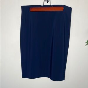 Joseph Ribkoff Navy Blue Knee-Length Pencil Skirt for Work